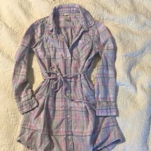 Adorable flannel shirt dress. EUC